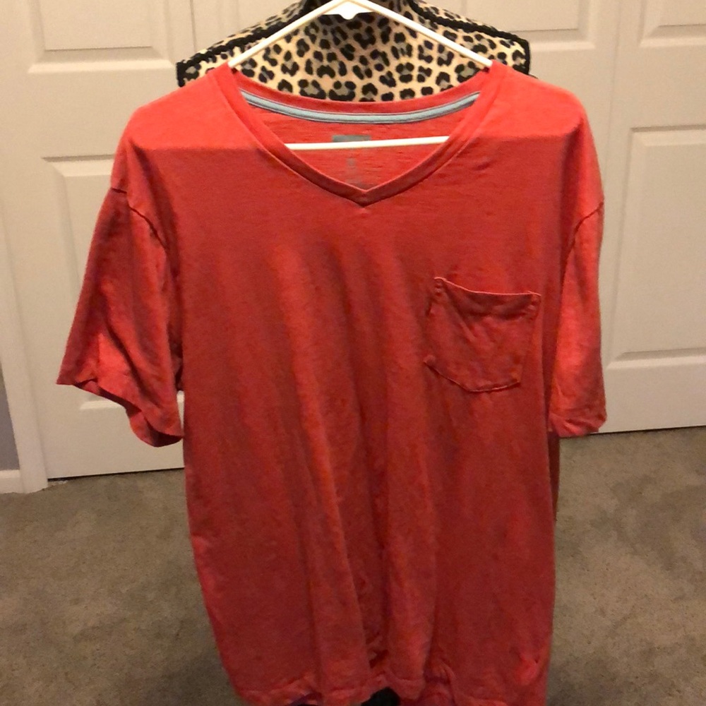 Levi’s Red v-neck tee shirt with pocket